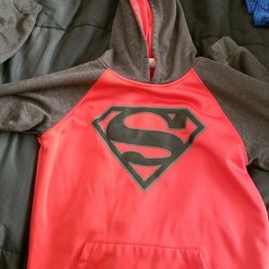 Boys superman hoodie size L 10-12